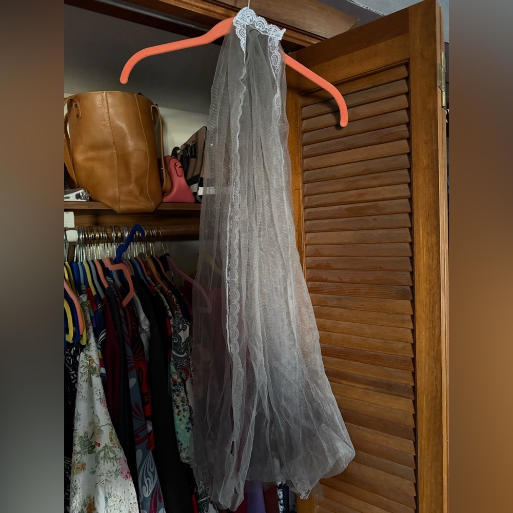 Costume Sheer Gray Veil